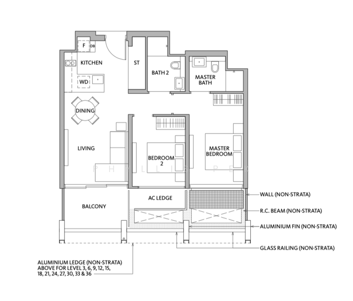 Riviere, 1 Jiak Kim Street, 2 Bedrooms, 818 sqft, Condominium For Rent, by Phyllis Pek, 24418652 - PropertyGuru.com.sg