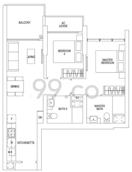 Parc Riviera, 103 West Coast Vale, 2 Bedrooms, 710 sqft, Condominium For Rent, by Lynn Yong, 24421157 - PropertyGuru.com.sg
