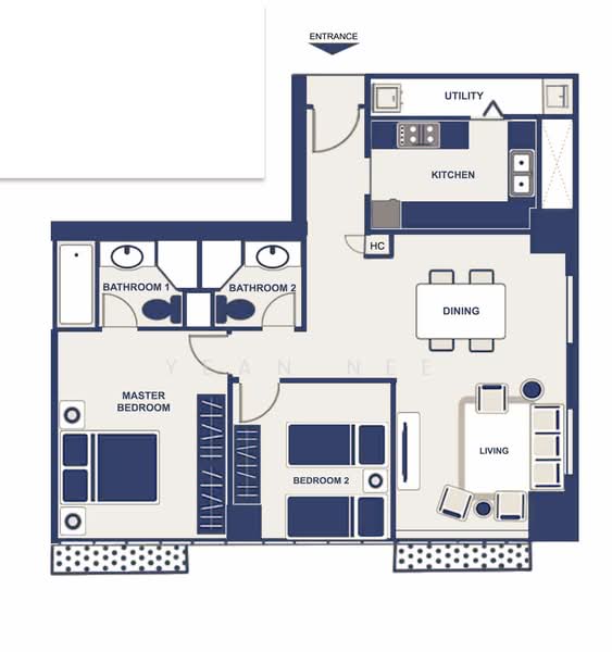Luxury Serviced-Apartment @ Newton, , 2 Bedrooms, 930 sqft, Condominium For Rent, by Yean Nee, 24423190 - PropertyGuru.com.sg