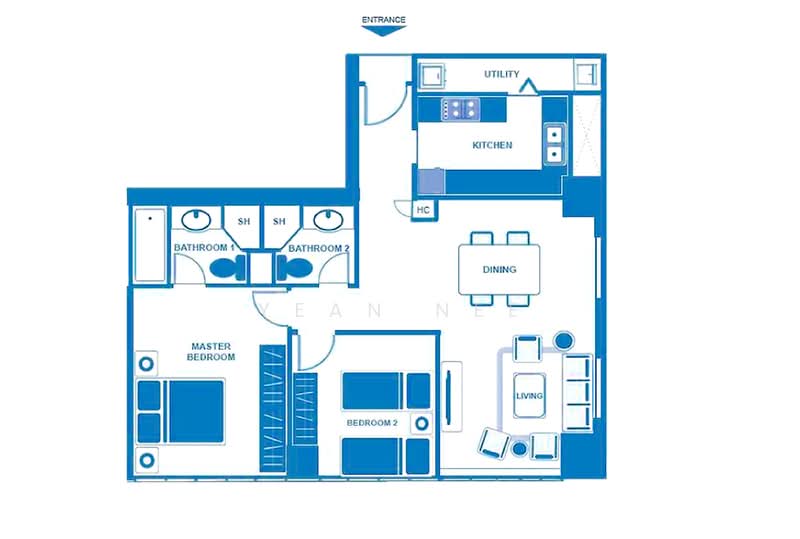 Luxury Serviced-Apartment @ Newton, , 2 Bedrooms, 930 sqft, Condominium For Rent, by Yean Nee, 24423190 - PropertyGuru.com.sg