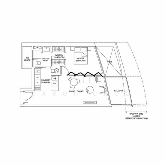 Marina One Residences, 21 Marina Way, 1 Bedroom, 710 sqft, Condos