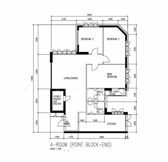 76A Redhill Road, 76A Redhill Road, 3 Bedrooms, 1076 sqft, HDB Flats