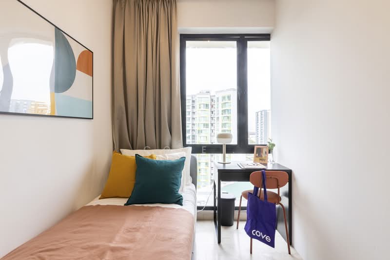 Simsville, 2 Geylang East Avenue 2, Room Rental, 96 sqft, Condominium For Rent, by Cove, 24431659 - Black room - PropertyGuru.com.sg