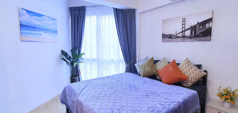 West Bay Condo, 54 West Coast Crescent, 3 Bedrooms, 1,442 sqft, Condominium For Rent, by Edmund Thor, 24432040 - Bedroom 3 w queen bed - PropertyGuru.com.sg