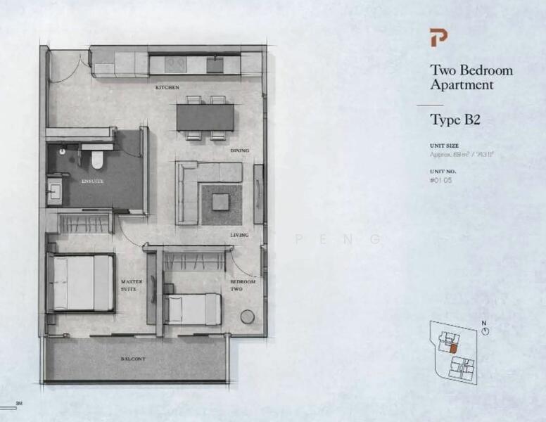 Petit Jervois, 33 Jervois Road, Tanglin / Holland / Bukit Timah, 2 Bedrooms, 753 sqft, Condominium For Rent, by Jayce Peng, 24435262 - PropertyGuru.com.sg