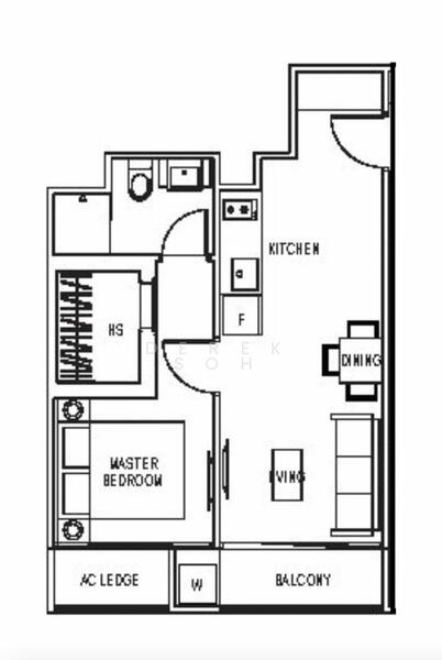 Loft 33 @ Geylang, 33 Geylang Lorong 32, 1 Bedroom, 450 sqft, Condominium For Rent, by Derek Soh, 24449679 - PropertyGuru.com.sg