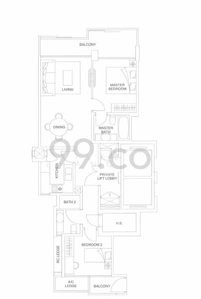 Thomson Grand, 11 Sin Ming Walk, 2 Bedrooms, 980 sqft, Condominium For Rent, by Aileen Zhang (爱琳), 24452613 - PropertyGuru.com.sg
