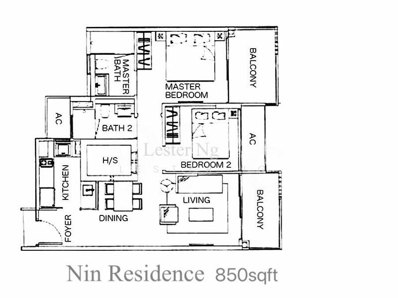 Nin Residence, 85 Pheng Geck Avenue, 2 Bedrooms, 851 sqft, Condominium For Rent, by Lester Ng, 24454050 - PropertyGuru.com.sg