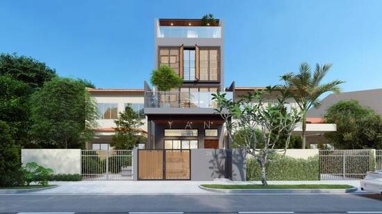 Brand new & freehold, 5 levels with Lift, bright with air-well modern design, elevated ground
