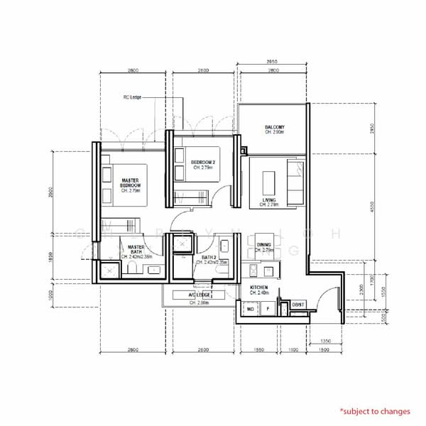 Avenue South Residence, 9 Silat Avenue, 2 Bedrooms, 730 sqft, Condominium For Sale, by Cherlyn Loh Xue Ting, 24464997 - PropertyGuru.com.sg