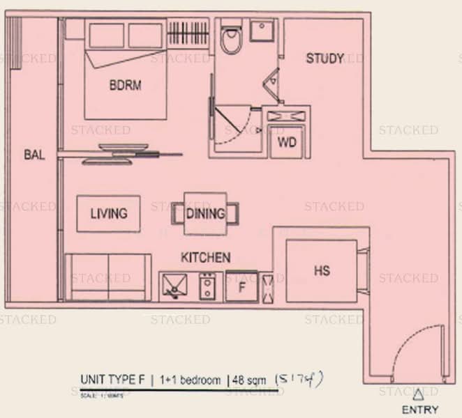 Edenz Loft, 11 Lorong 24 Geylang, 1 Bedroom, 517 sqft, Apartment For Rent, by Chris Koo, 24465697 - PropertyGuru.com.sg