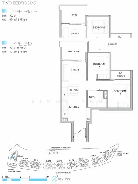 Kingsford Waterbay, 64 Upper Serangoon View, 2 Bedrooms, 624 sqft, Condominium For Rent, by Simon Ang, 24472927 - PropertyGuru.com.sg