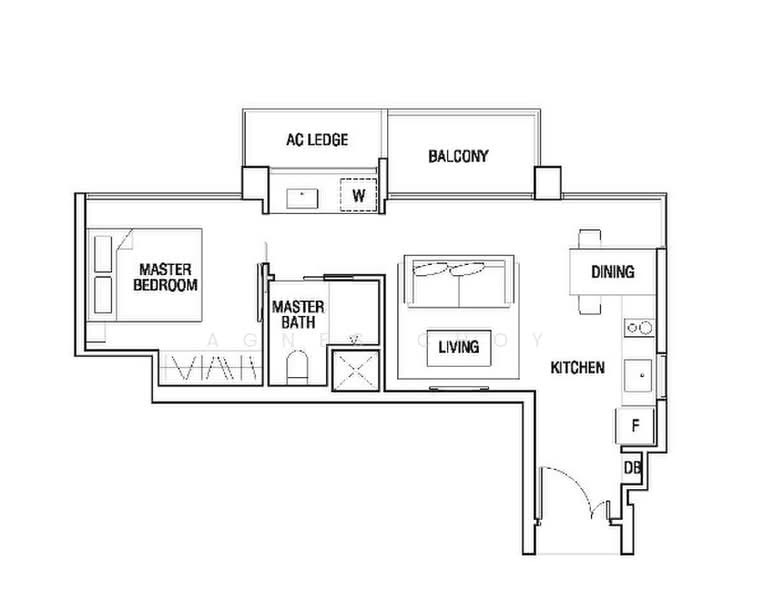 Thomson Three, 45 Bright Hill Drive, 1 Bedroom, 495 sqft, Condominium For Rent, by Agnes Choy, 24481914 - PropertyGuru.com.sg