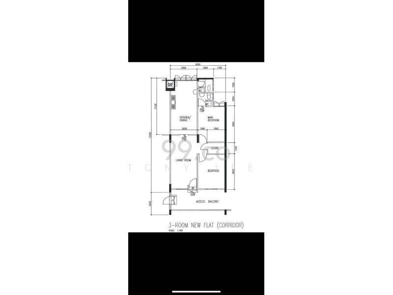 121 Ang Mo Kio Avenue 3, 121 Ang Mo Kio Avenue 3, Ang Mo Kio / Bishan / Thomson, 2 Bedrooms, 721 sqft, HDB Flat For Rent, by Tony Lee, 24487500 - PropertyGuru.com.sg