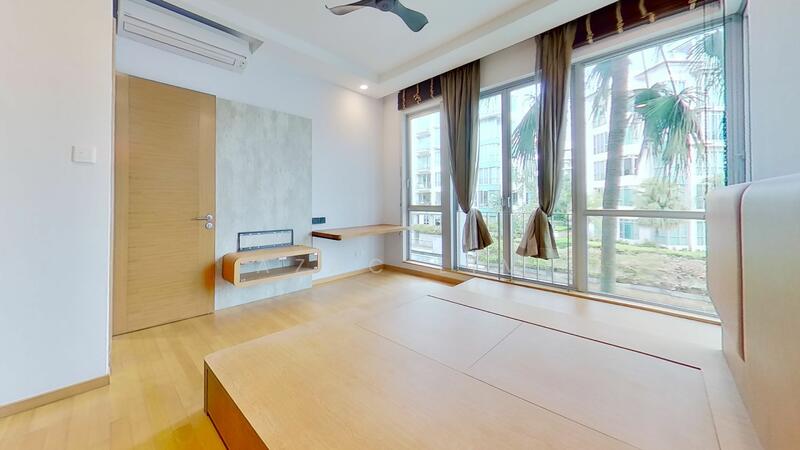 Master-Expansive master bedroom with breathtaking sea vista, a tranquil haven.