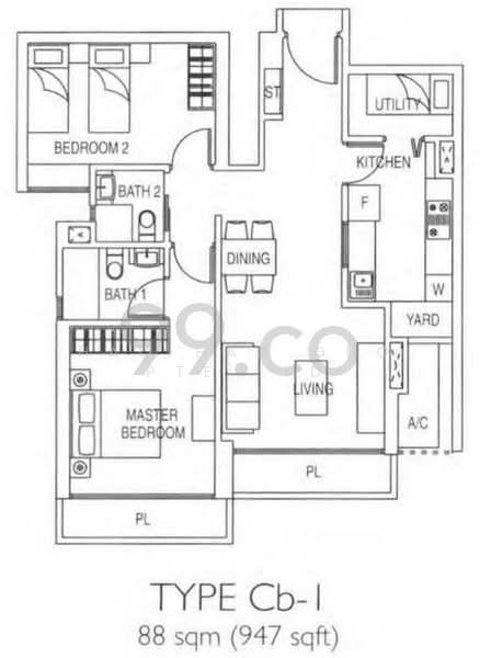 Citylights, 86 Jellicoe Road, 2 Bedrooms, 947 sqft, Condominium For Rent, by ANDY HUANG, 24498384 - PropertyGuru.com.sg