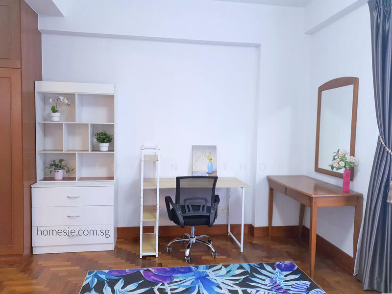 Westcove Condo, 10 West Coast Crescent, 3 Bedrooms, 1,141 sqft, Condominium For Rent, by Edmund Thor, 24501515 - Master Bedroom with a Dresser - PropertyGuru.com.sg