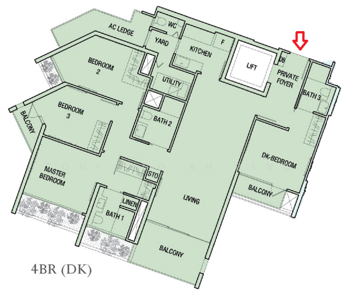 The Crest, 105 Prince Charles Crescent, 4 Bedrooms, 1,518 sqft, Condominium For Rent, by Tony Ong Ah Beng, 24511121 - PropertyGuru.com.sg