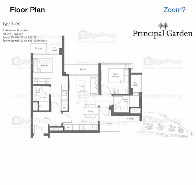 Principal Garden, 99 Prince Charles Crescent, 2 Bedrooms, 861 sqft, Condominium For Sale, by Lindy Lee, 24513836 - PropertyGuru.com.sg