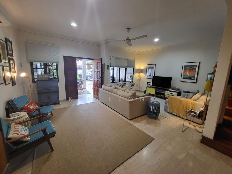 View of living from dining