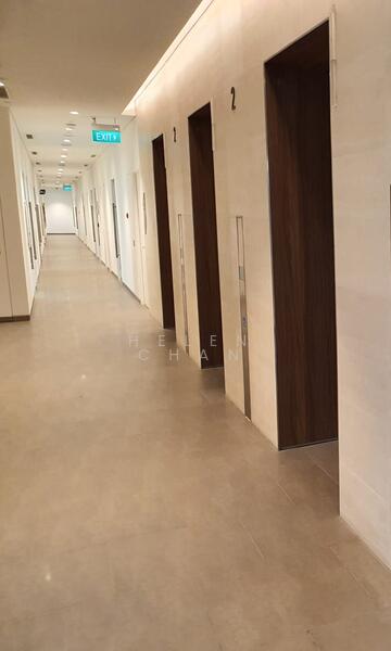 Woods Square, 8 Woodlands Square, 560 sqft, Office For Sale, by Helen Chan, 24518290 - Corridor Walkway accessing to lift & washroom - CommercialGuru.com.sg
