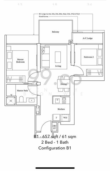 Avenue South Residence, 1 Silat Avenue, 2 Bedrooms, 657 sqft, Condominium For Rent, by Ken Tay Boon Wee, 24521000 - PropertyGuru.com.sg