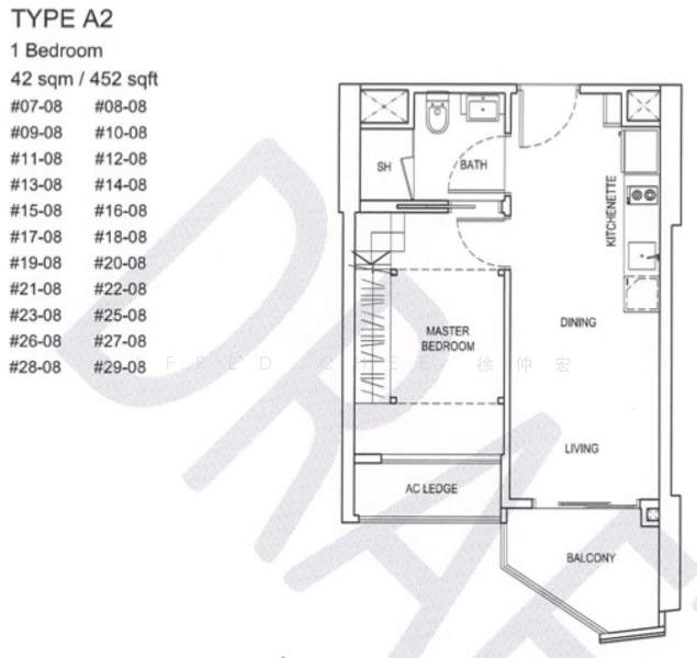 452sqft 1 Bedroom