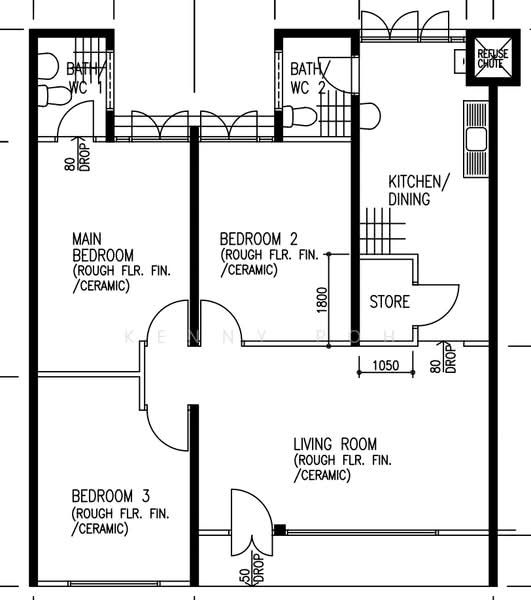 540 Serangoon North Avenue 4, 540 Serangoon North Avenue 4, Room Rental, 120 sqft, HDB Flat For Rent, by Kenny Poh, 24538968 - PropertyGuru.com.sg