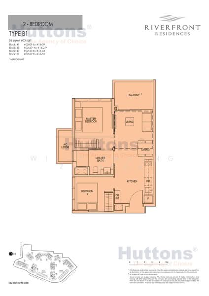 Riverfront Residences, 41 Hougang Avenue 7, 2 Bedrooms, 603 sqft, Condominium For Rent, by Willy Zhuang Zhengda, 24540383 - PropertyGuru.com.sg