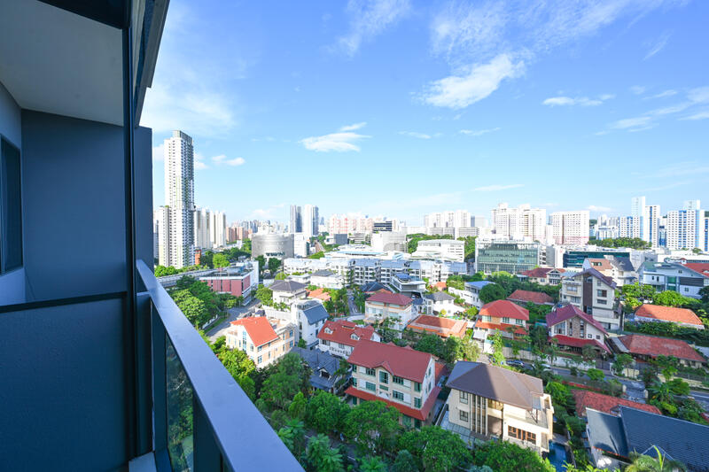 View to the left of balcony