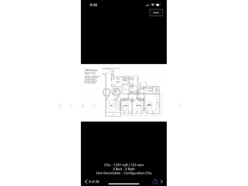 One Devonshire, 1 Devonshire Road, 3 Bedrooms, 1,292 sqft, Condominium For Rent, by Alan Toh K S, 24569178 - PropertyGuru.com.sg