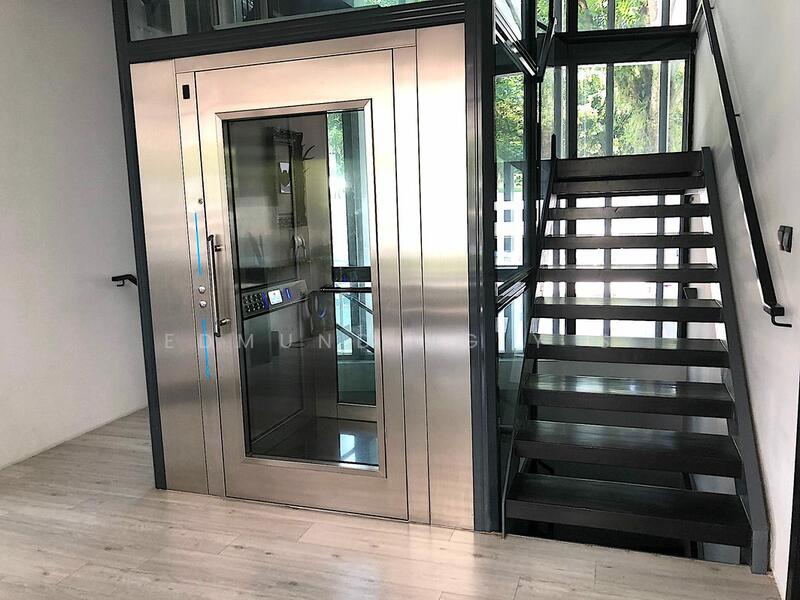 The convenience of a home lift ensures easy access to each level, ensuring seamless movement.