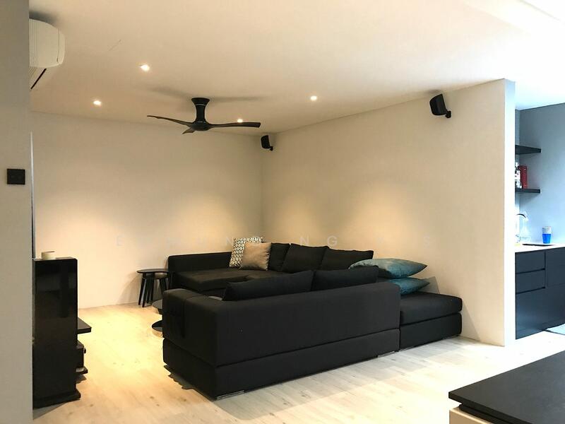 cozy sitting area that can easily be transfromed into a KTV setting