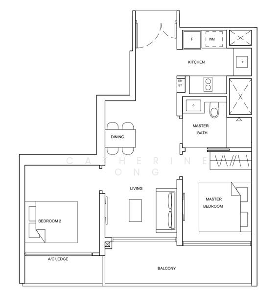 Stirling Residences, 21 Stirling Road, 2 Bedrooms, 657 sqft, Condominium For Rent, by Catherine Ong, 24576785 - PropertyGuru.com.sg