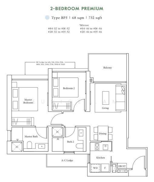 Avenue South Residence, 13 Silat Avenue, Alexandra / Commonwealth, 2 Bedrooms, 732 sqft, Condominium For Rent, by Eunice Lam, 24578797 - PropertyGuru.com.sg