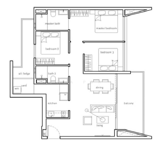 The Amore, 55A Edgedale Plains, 3 Bedrooms, 990 sqft, Executive Condominium For Sale, by Gina Poa, 24581631 - PropertyGuru.com.sg