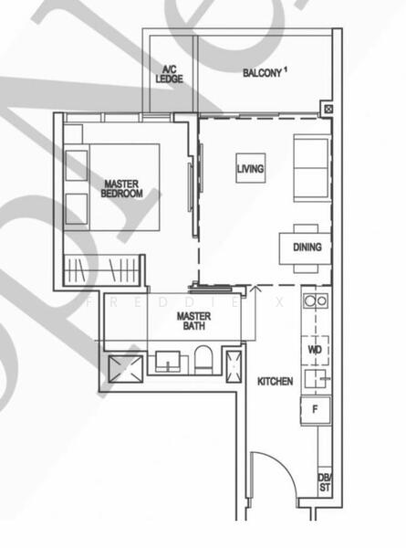 Riverfront Residences, 51 Hougang Avenue 7, 1 Bedroom, 463 sqft, Condominium For Rent, by Freddie Xu, 24581975 - PropertyGuru.com.sg