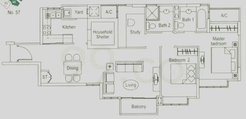 The Warren, 57 Choa Chu Kang Loop, 2 Bedrooms, 1,066 sqft, Condominium For Rent, by Johnny Chin, 24582543 - PropertyGuru.com.sg