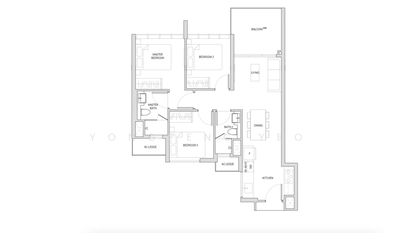 Affinity At Serangoon, 30 Serangoon North Avenue 1, 3 Bedrooms, 850 sqft, Condominium For Rent, by Yeo Yong Peng, 24583404 - PropertyGuru.com.sg