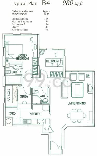 Amaryllis Ville, 20 Newton Road, 2 Bedrooms, 980 sqft, Condominium For Rent, by Sherry Ang, 24584496 - PropertyGuru.com.sg