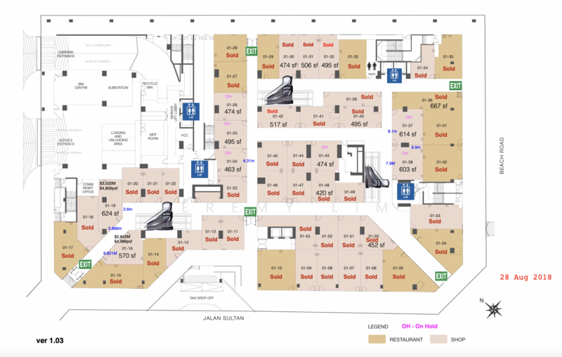 City Gate, 371 Beach Road, 517 sqft, Mall Shop For Sale, by Jeremy Lim, 24589935 - CommercialGuru.com.sg