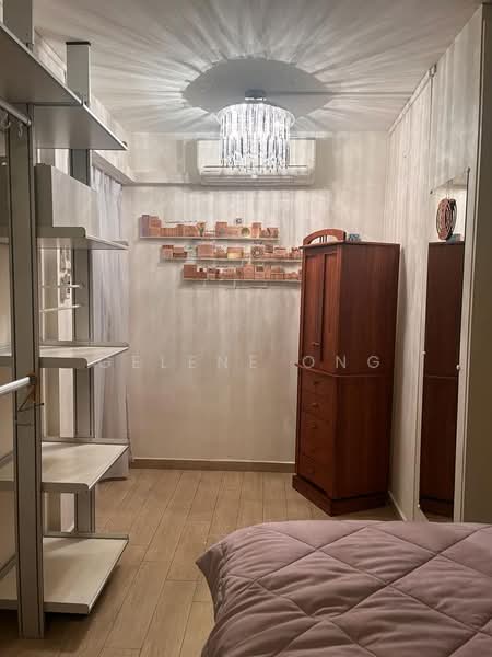 The entrance of the bedroom