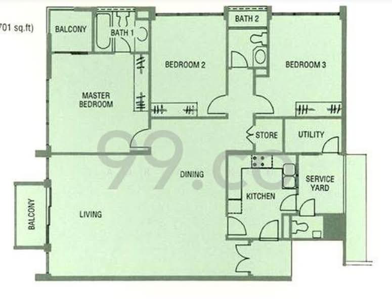 Meralodge, 83 Hillview Avenue, 3 Bedrooms, 1,701 sqft, Condominium For Rent, by Adrian Koh, 24606275 - PropertyGuru.com.sg
