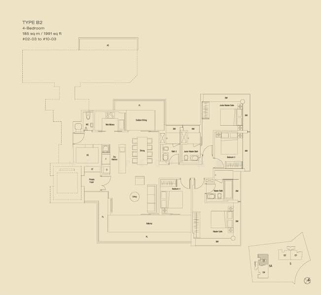 Treasure on Balmoral, 5 Balmoral Road, 4 Bedrooms, 2,013 sqft, Apartment For Rent, by Mel Peck 白春娇, 24609442 - PropertyGuru.com.sg