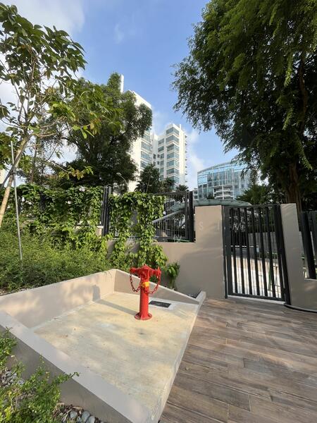 Side gate beside swimming pool