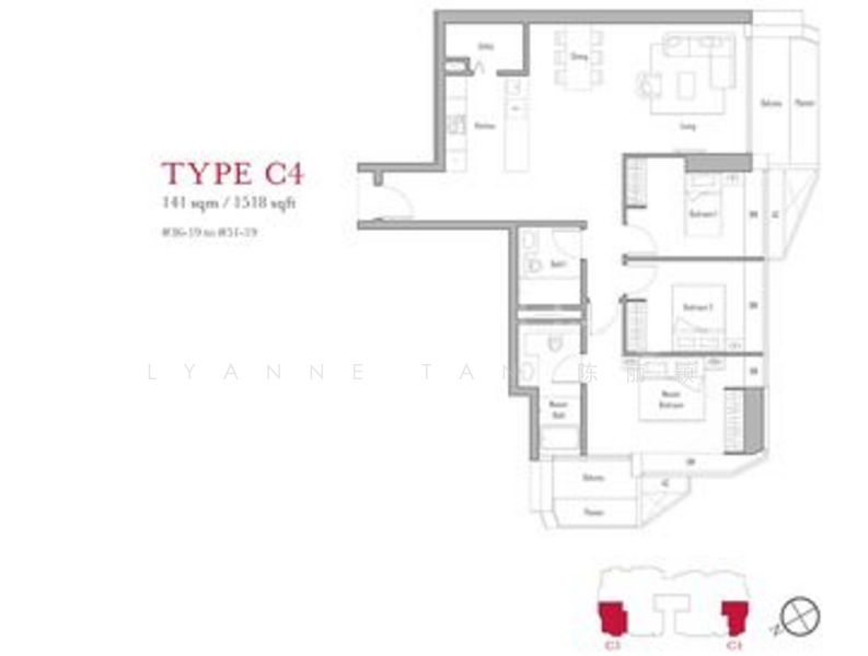 V On Shenton, 5 Shenton Way, 3 Bedrooms, 1,518 sqft, Condominium For Rent, by Lyanne Tan 陈丽颖, 24610793 - PropertyGuru.com.sg