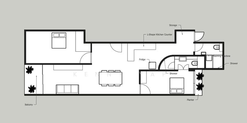 Apartment Goa, , 2 Bedrooms, 1,053 sqft, Walk-up Apartment For Rent, by Kenny Yap, 24627344 - PropertyGuru.com.sg
