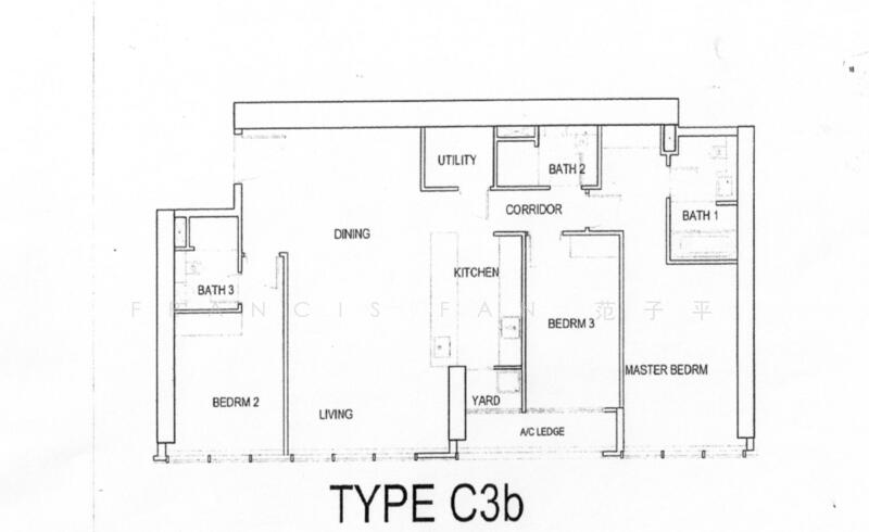 Regular Size Layout - NO BEAMS and NO ODD Shapes. Huge Master Bedroom and a Junior Master.