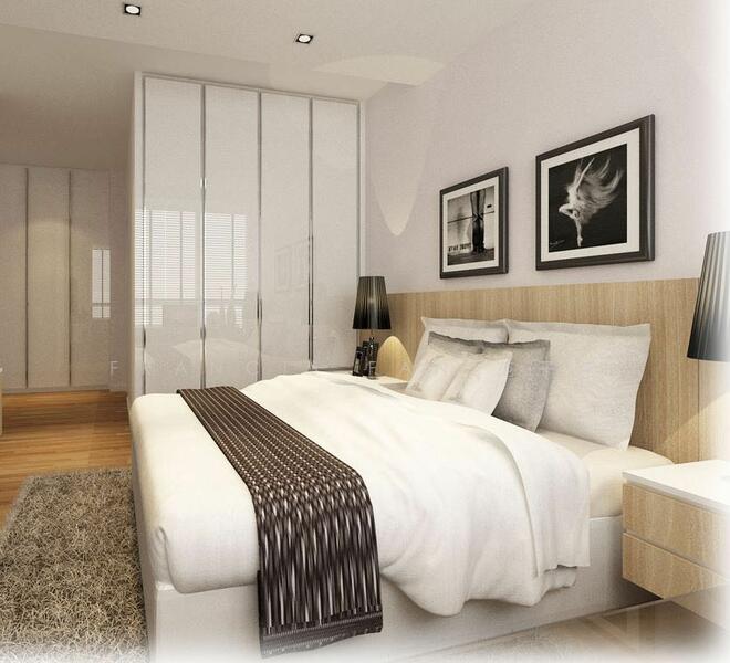 Master Bedroom : 3D Visuals - looking towards wardrobe and bathroom