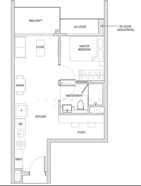 Affinity At Serangoon, 32 Serangoon North Avenue 1, 1 Bedroom, 538 sqft, Condominium For Rent, by Terrance Khoo, 24630060 - PropertyGuru.com.sg
